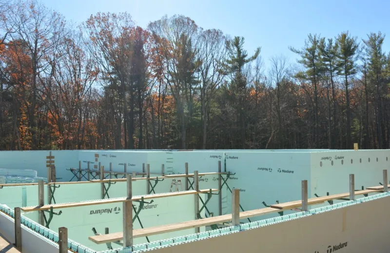 image of ICF with bracing