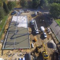 Bird's Eye View of the Slab-On-Grade Placement